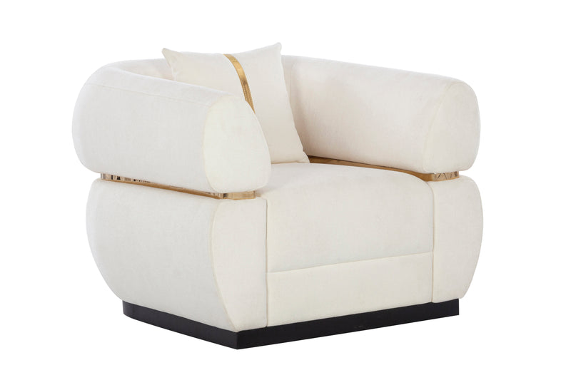 Gentle Gaze Settee Beige Sofa Set