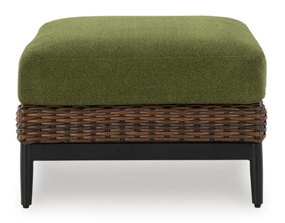 Horizon Hall Outdoor Ottoman with Cushion