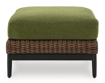 Horizon Hall Outdoor Ottoman with Cushion