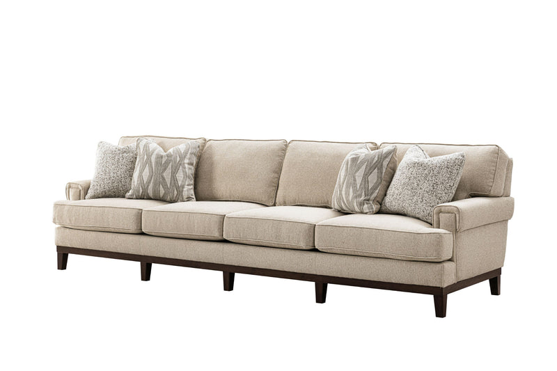 Ajda Beige 4 Seater Sofa