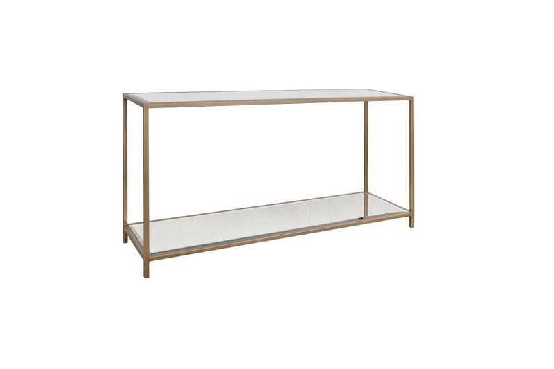 Glass Elegance Gold Console