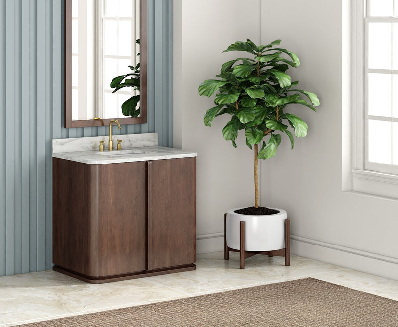 Cedar Sink Single Vanity brushed Oak