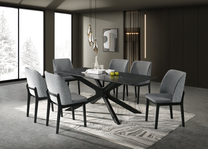 Grano Black Dining Table