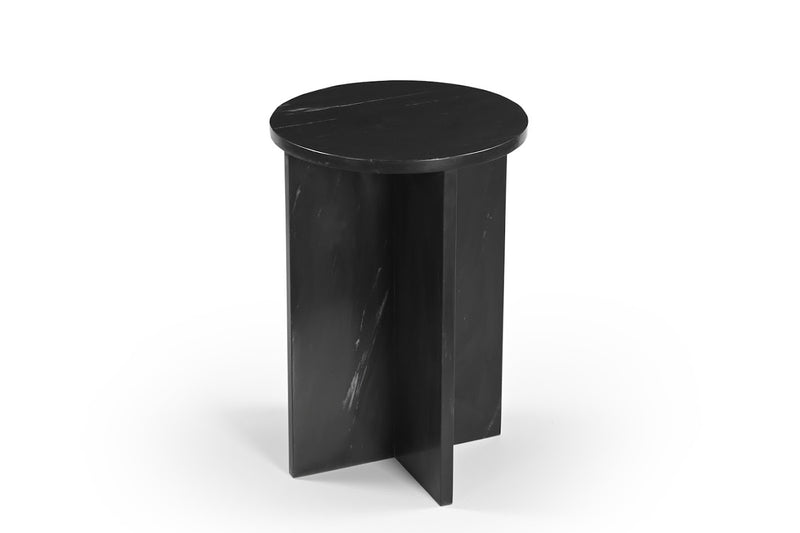 RF-2082-T011Kendall MARBLE SIDE TABLE Black