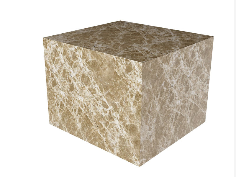 Cinnamon Marble Side Table