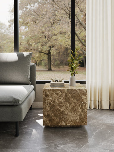 Cinnamon Marble Side Table