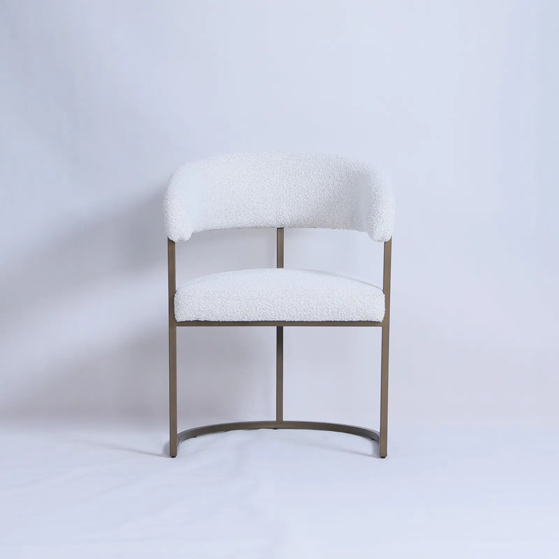 Axis Cream Boucle Dining Chair