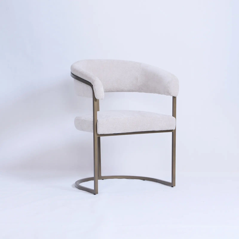 Axis Taupe chenille Dining Chair