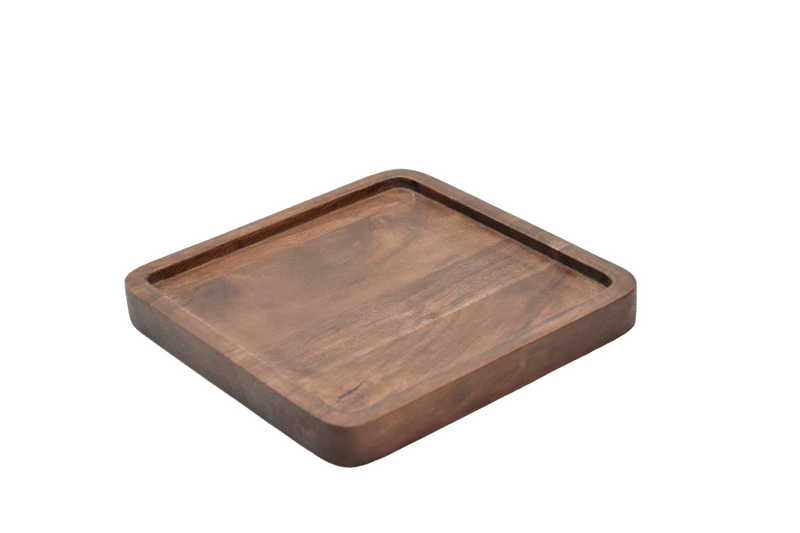 Square Wood Tray