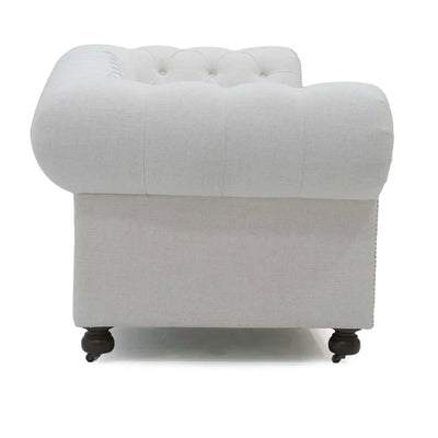 Olivia Tufted Beige Sofa Set