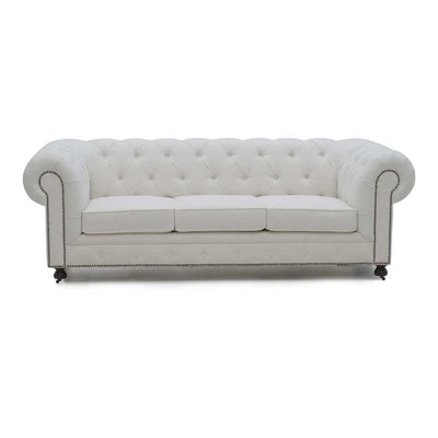 Olivia Tufted Beige Sofa Set