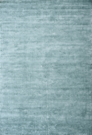 INDIAN HANDWOVEN VISCOSE CARPETSBaby blue Rug