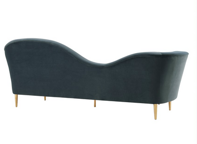 Plato Grey Velvet Sofa