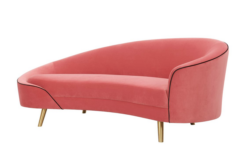 Cleopatra Hot Pink Velvet Sofa