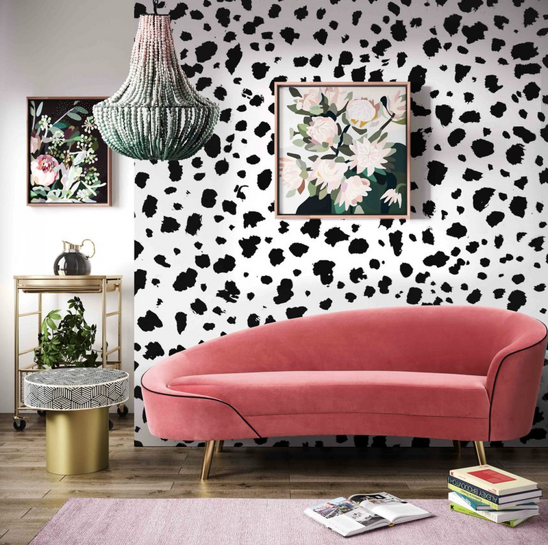 Cleopatra Hot Pink Velvet Sofa