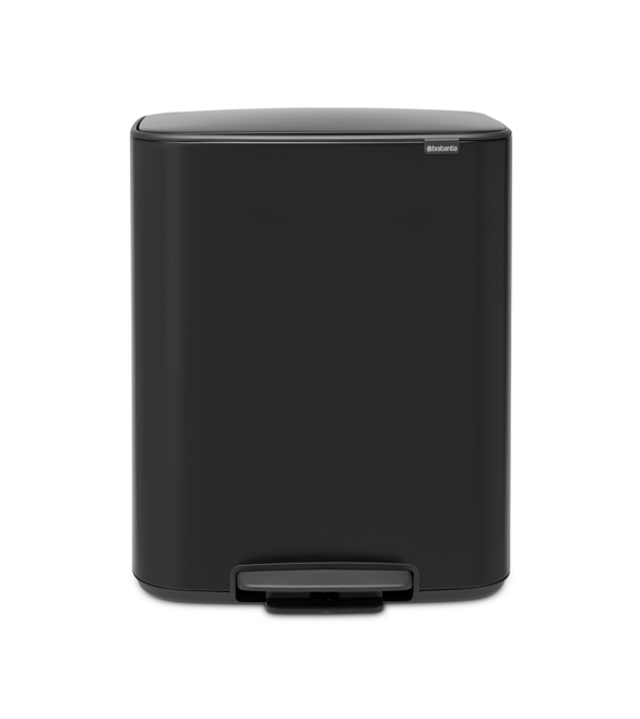 Brabantia Bo Pedal Bin with Inner Bucket 60L Matt Black