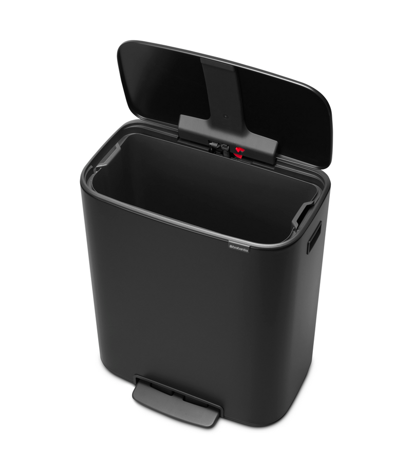 Brabantia Bo Pedal Bin with Inner Bucket 60L Matt Black