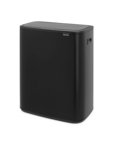 Brabantia Bo Touch Bin 60 litre, Plastic Bucket,Matt Black