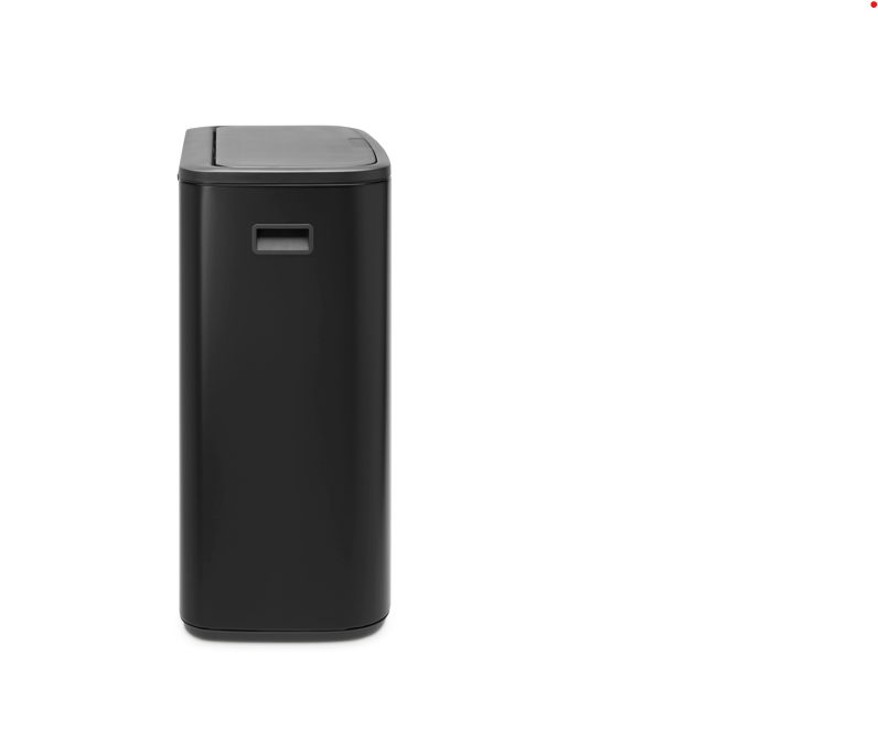 Brabantia Bo Touch Bin 60 litre, Plastic Bucket,Matt Black