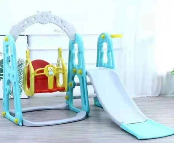 Dreeba 3-in-1 Kids Slide and Swing with Basketball Hoop playset - YT-33