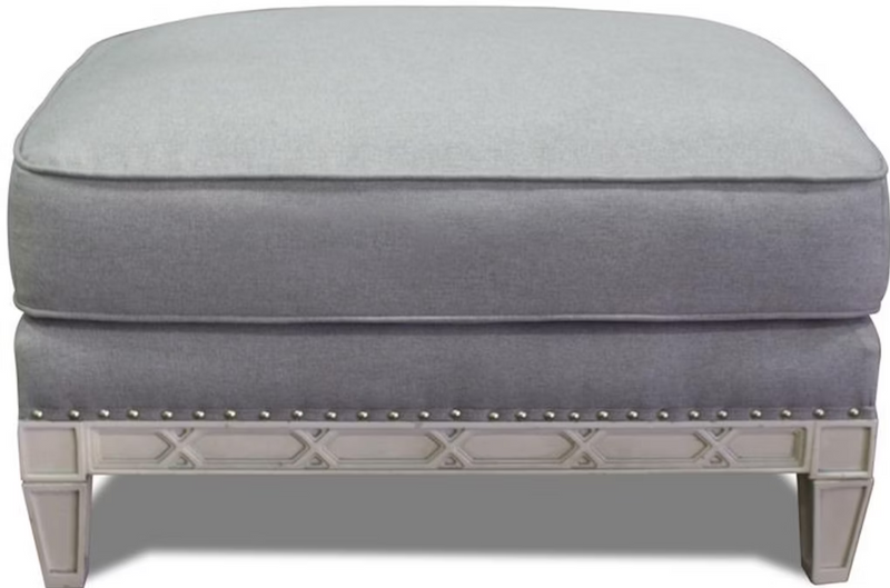 Pewter Ottoman