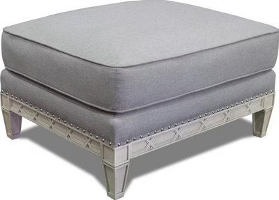 Pewter Ottoman