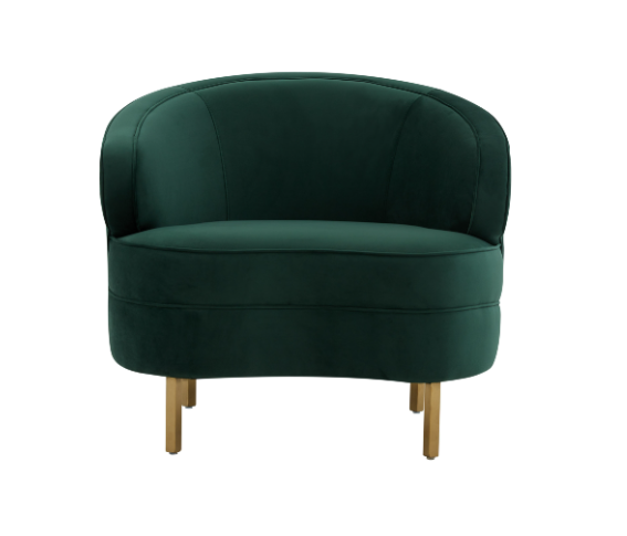 Baila Green Velvet Chair