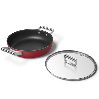 Smeg 50's Style Retro Non-Stick Deep Pan Cookware 28 cm