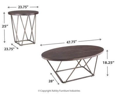 Neimhurst Table (Set of 3) (120.65cm x 69.5452cm)