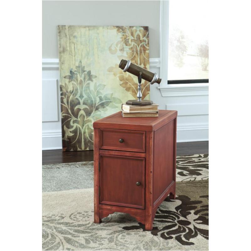 CHAIR SIDE END TABLE-Red