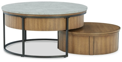 Fridley Nesting Coffee Table (Set of 2) (91.44cm x 91.44cm)