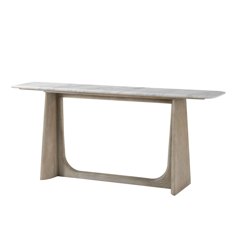 Repose - Repose Wooden Console Table Marble Top