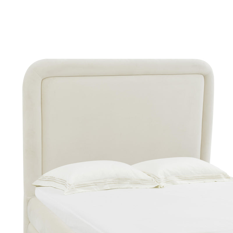 Briella Cream Velvet Bed in King