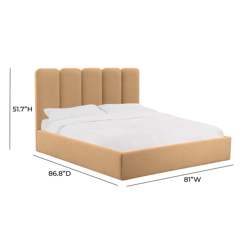 Palani Honey Velvet King Bed