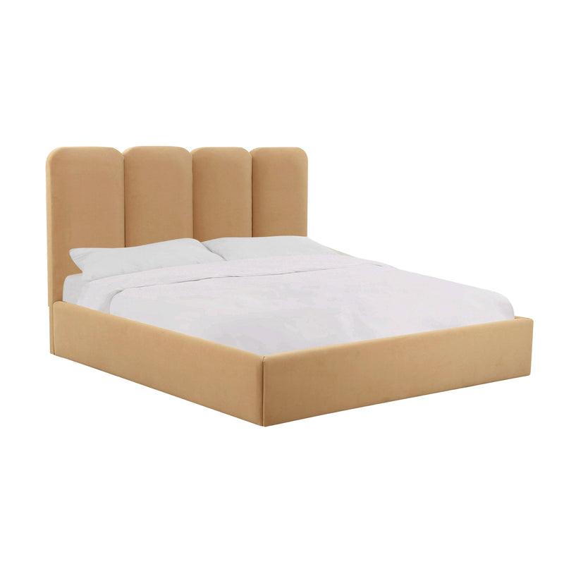 Palani Honey Velvet Queen Bed