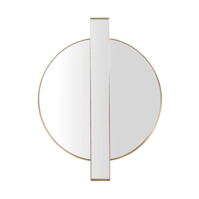 Carri Gold Round Wall Mirror