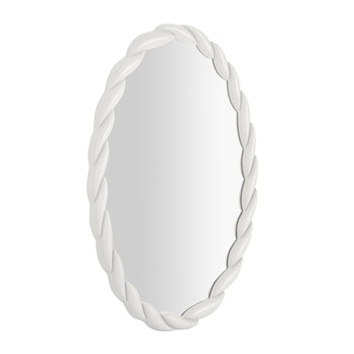 Agnes Cream Oval Mirror