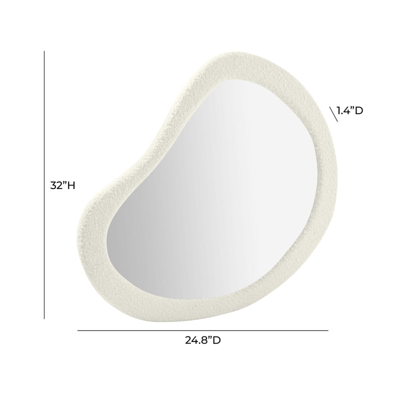 Klaryss Teardrop Boucle Mirror