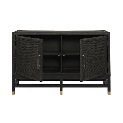 Amara Charcoal Woven Rattan Buffet