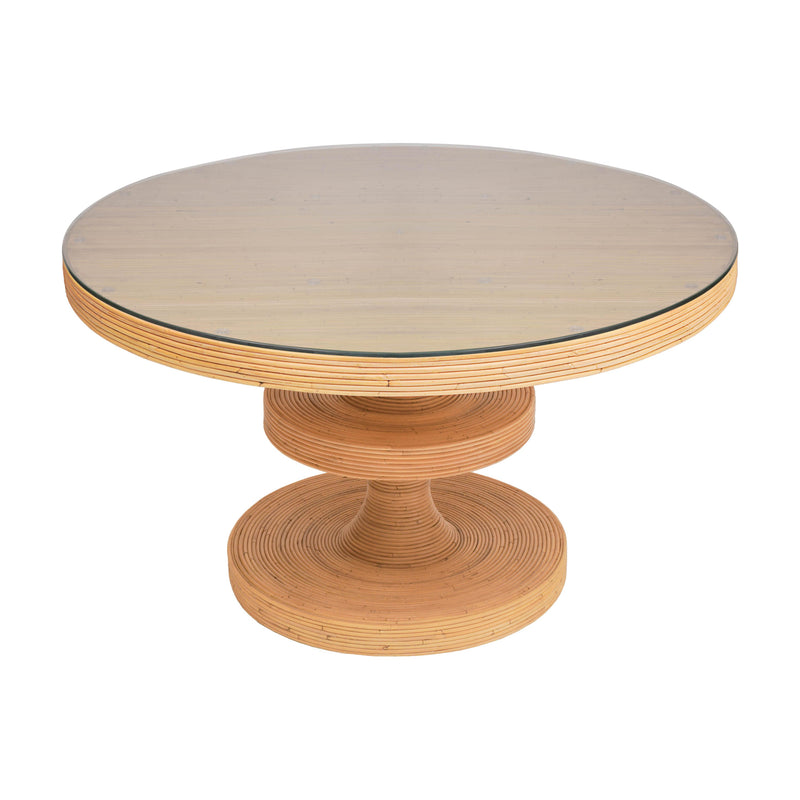 Apollonia Natural Rattan Round Dining Table