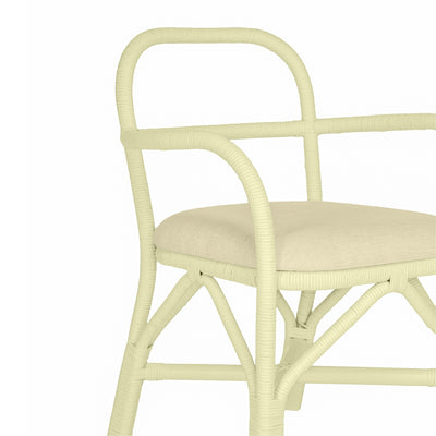 Ginny Cream Rattan Dining Chair