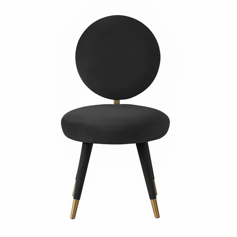 Kylie Black Velvet Dining Chair