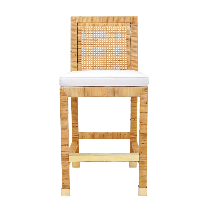 Amara Rattan Performance Fabric Counter Stool