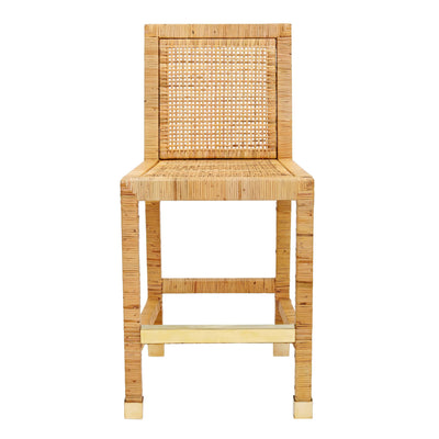 Amara Rattan Performance Fabric Counter Stool