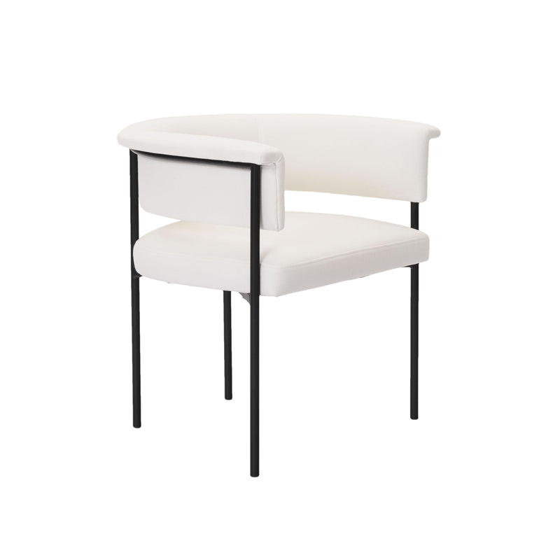 Taylor Cream Performance Linen Dining Chair