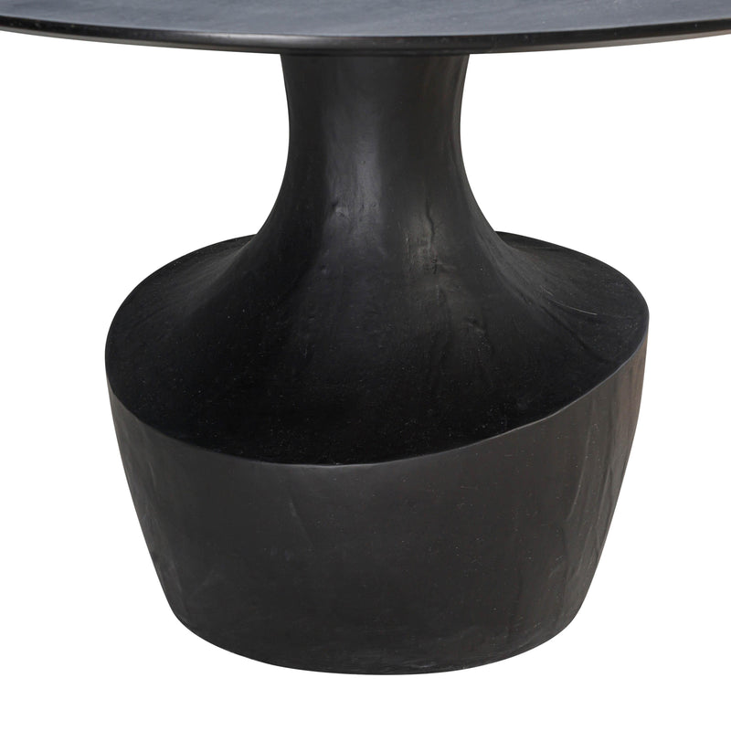 Gevra Black Acacia & Faux Plaster Dining Table