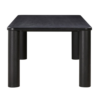 Akola Black Oak Rectangular Dining Table