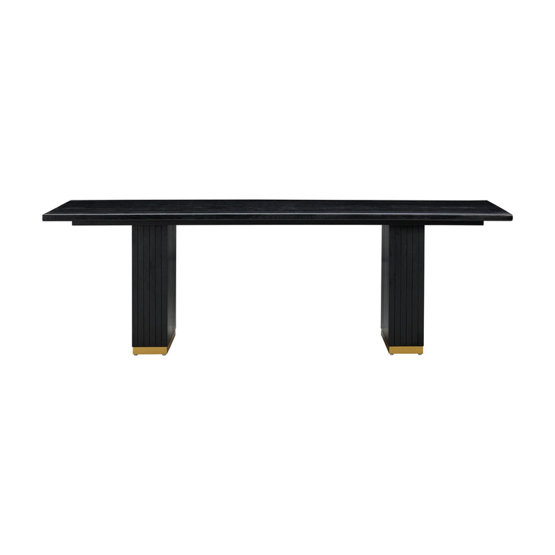 Chelsea Black Oak Rectangular Dining Table