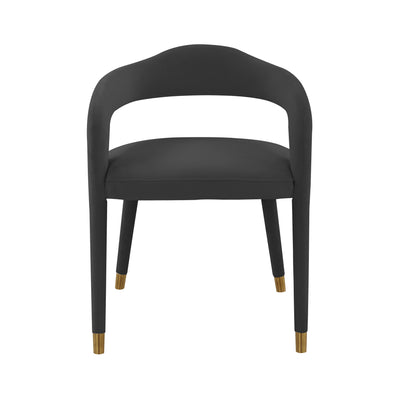 Lucia Black Velvet Dining Chair