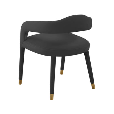 Lucia Black Velvet Dining Chair